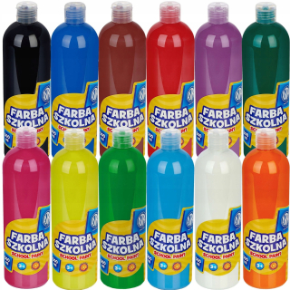 Plagátové farby Astra 12 ks x 500 ml